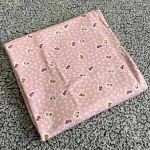 Carters Emu Namae Pink Baby Blanket Butterfly Flowers Cotton Security Lovey